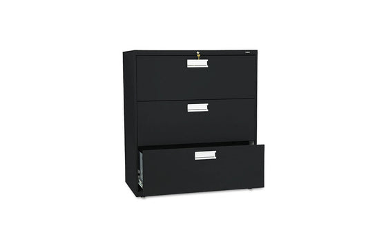 3 Drawer Lateral File - Black