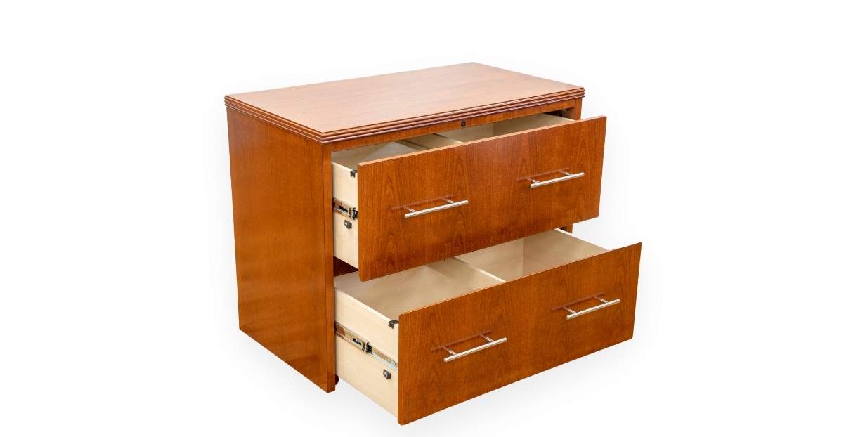 2 Drawer Lateral File with Handles