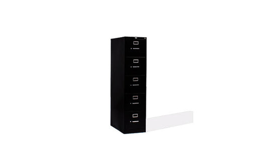 5 Drawer Vertical File - Black