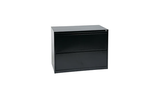 2 Drawer Lateral File - Black 36"w