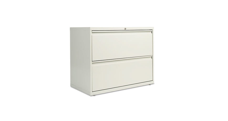 2 Drawer Lateral File - Light Grey 36"