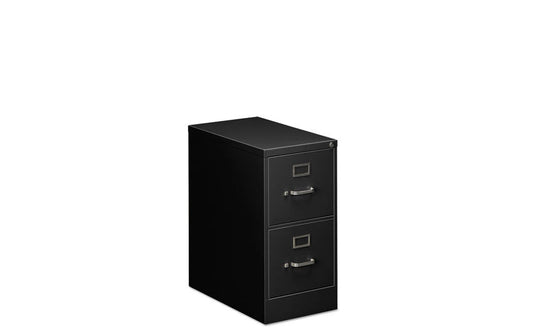 Vertical 2 Drawer Black File