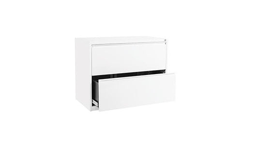 2 Drawer Lateral File - White