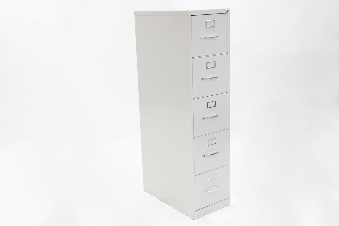 5 Drawer Vertical File - Grey