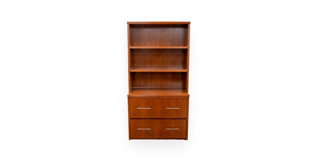 Hutch For Lateral File - Cherry