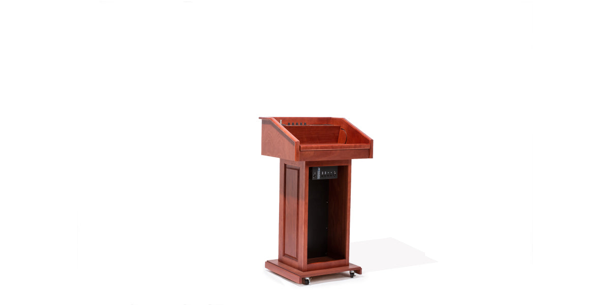 Cherry Podium with Speaker Box