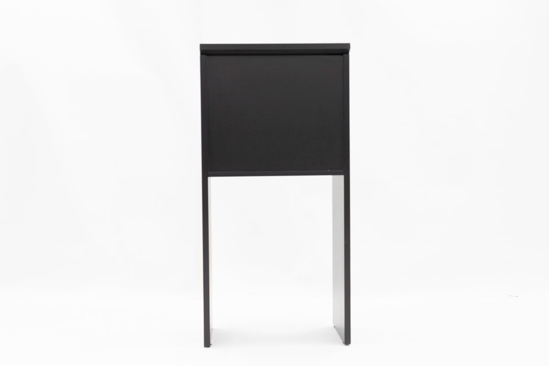 47"h Podium with Open Base - Black