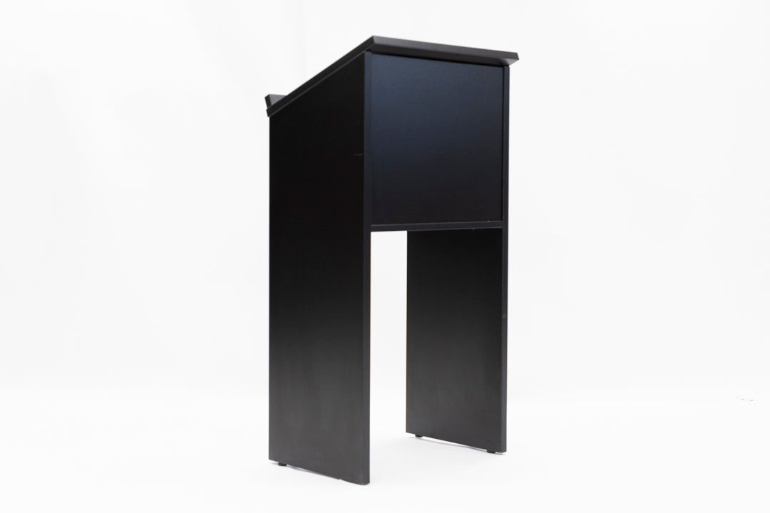 47"h Podium with Open Base - Black