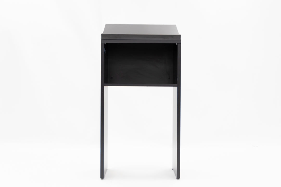 47"h Podium with Open Base - Black