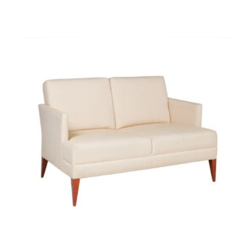 51"W Beige Fabric Loveseat