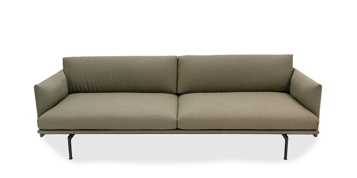84"W Green Muuto Sofa
