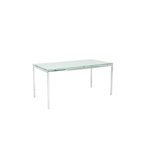63"W Frosted Glass Table