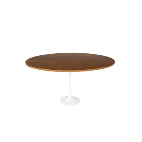 42"DIA Wood Top Saarinen Coffee Table