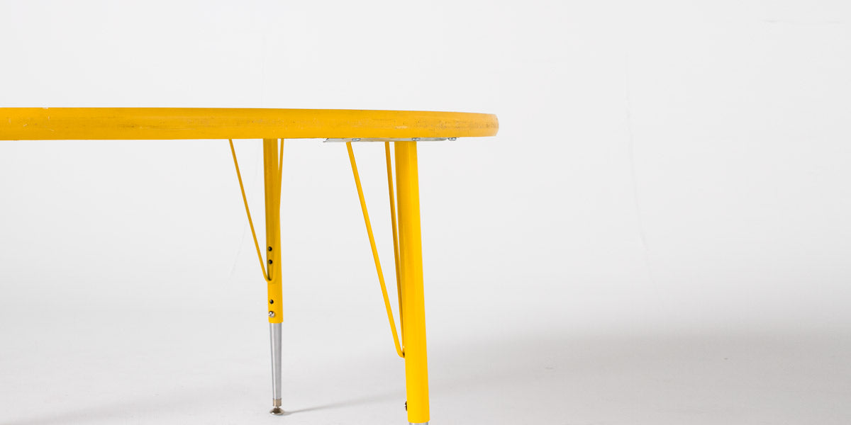 48" Round Yellow Children's Work Table