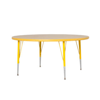 48" Round Yellow Children's Work Table