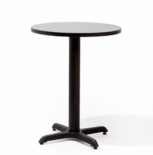 24"DIA Black Laminate Table