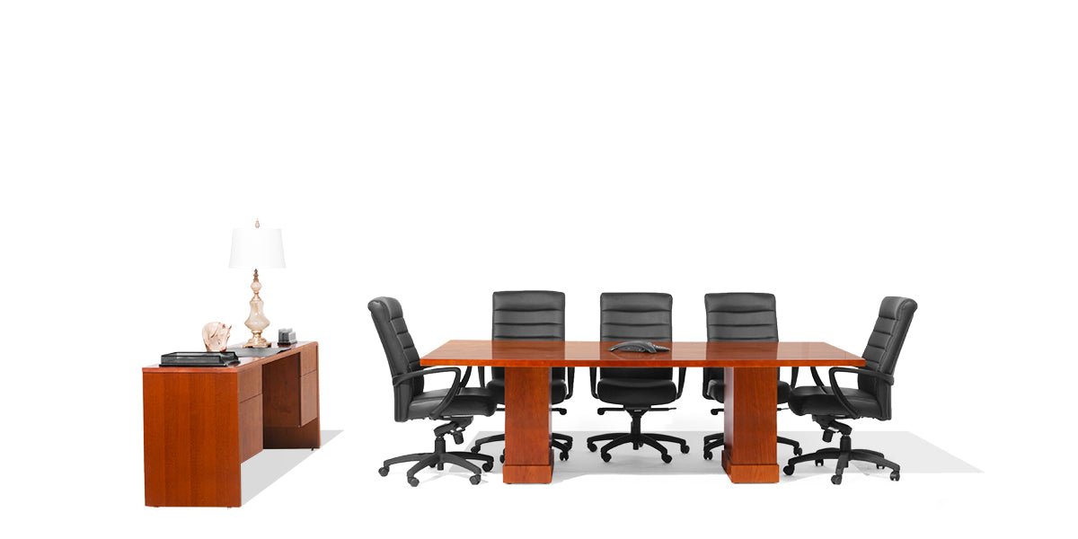 5' - 24' Cherry Modular Conference Table