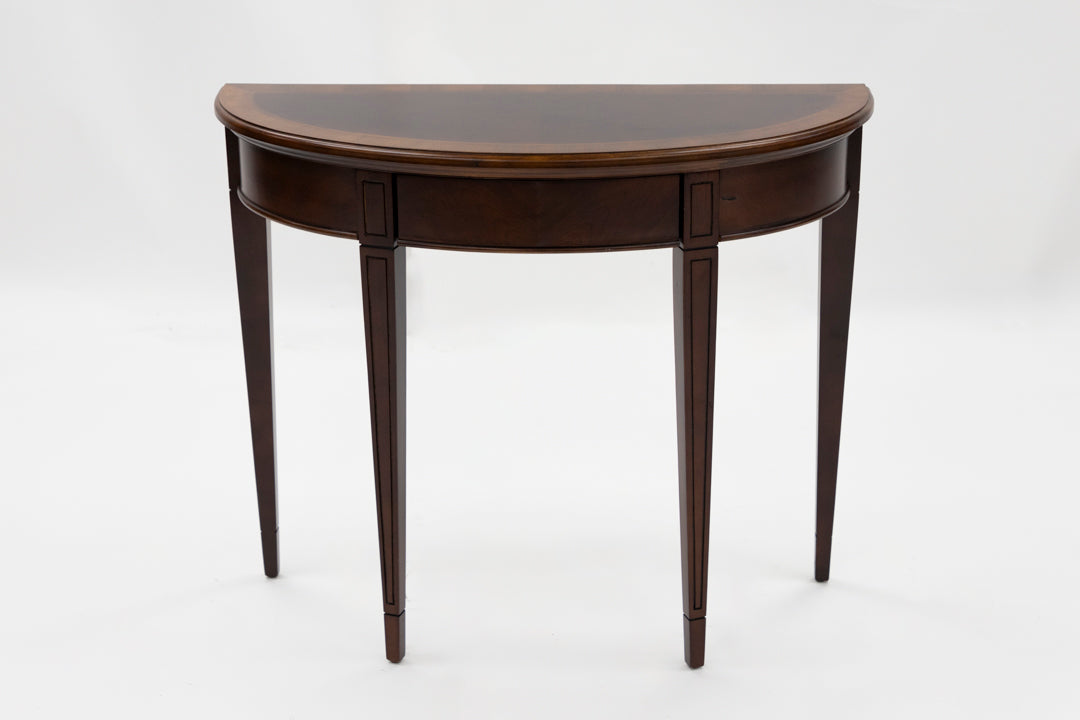 Demilune Console Table - Cherry