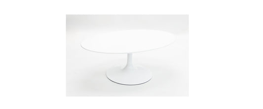 42" Oval Saarinen Style Coffee Table - White