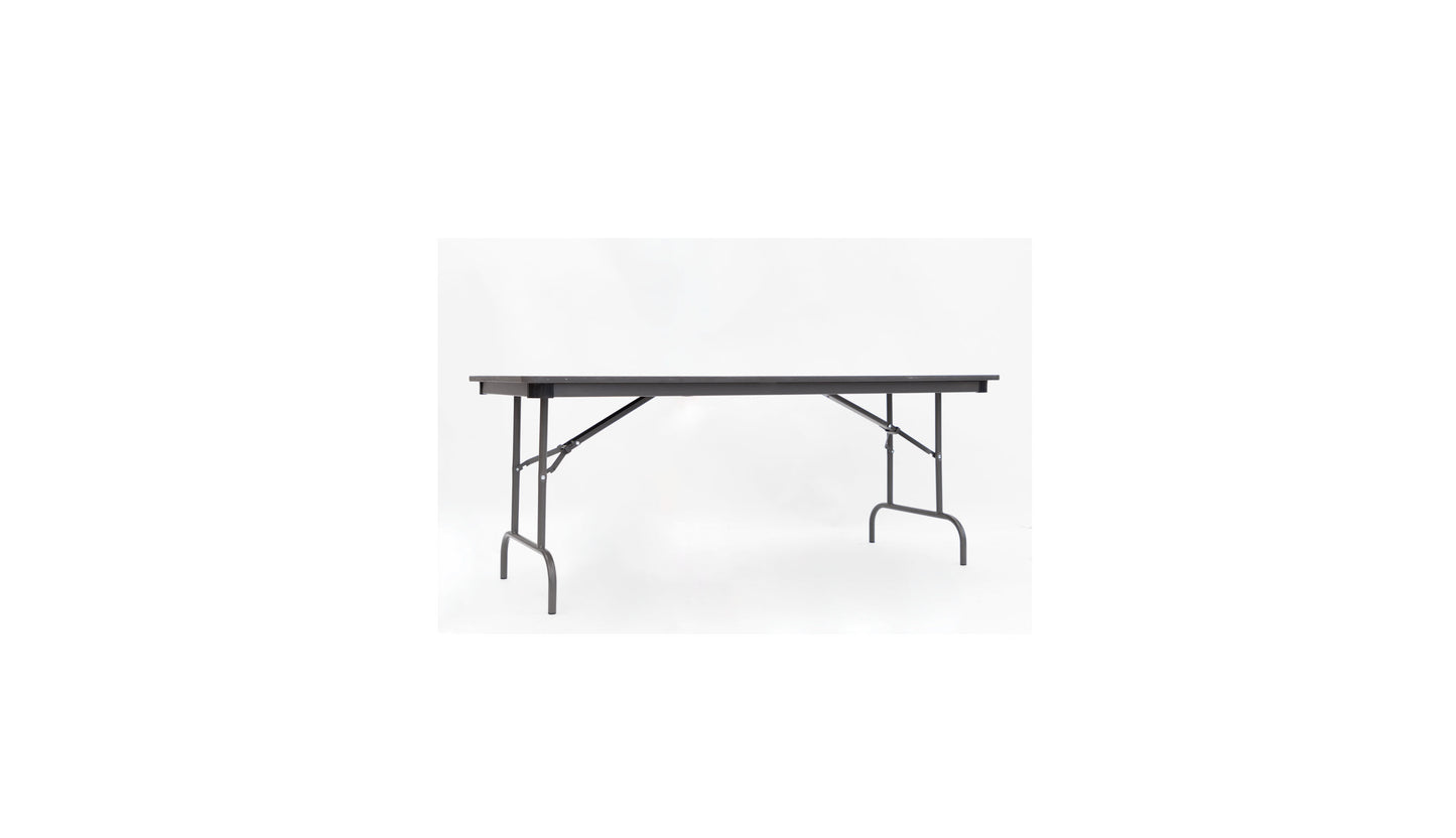 72" x 30" Folding Table - Mahogany Laminate Top