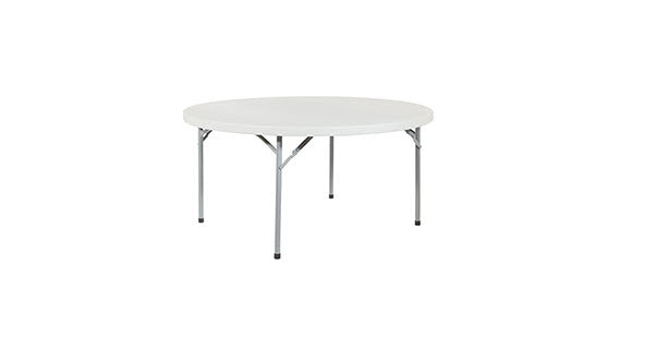 60" Round Light Grey Folding Table