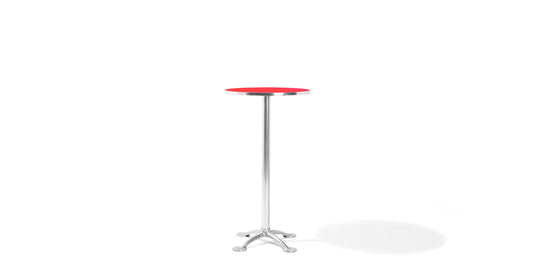 24"H Round High Top Table- Red