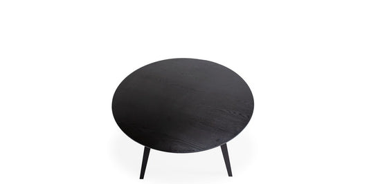 47.5"W Round Dining Table - Black
