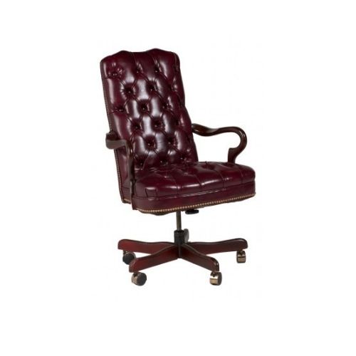 Oxblood Vinyl Executive Chair