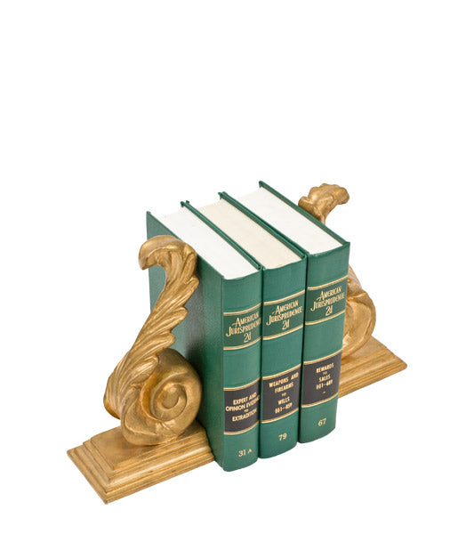 Gold Leaf Bookends