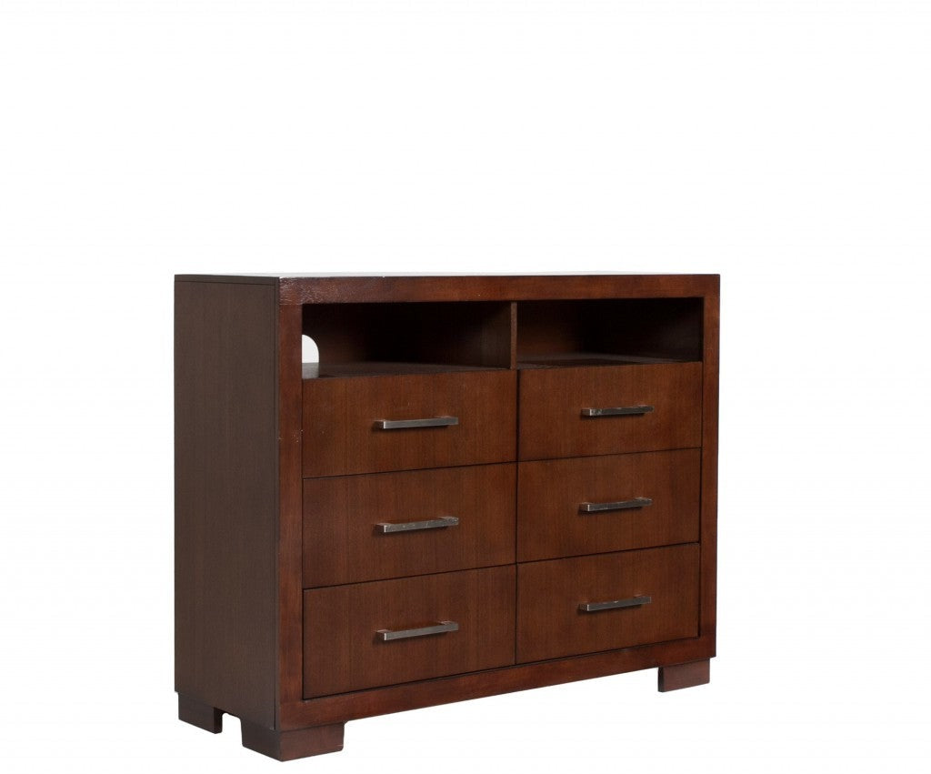 Dark Walnut Media Cabinet