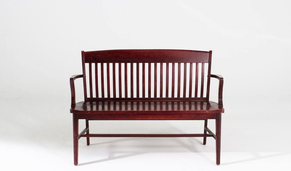 48"W Mahogany Americana Bench