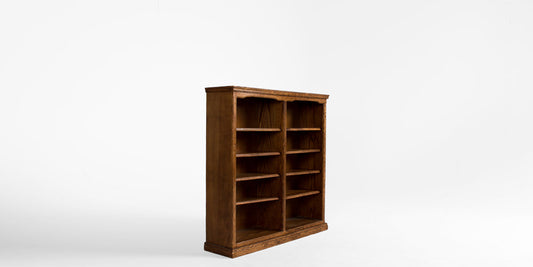 48"H Double Bookcase Oak