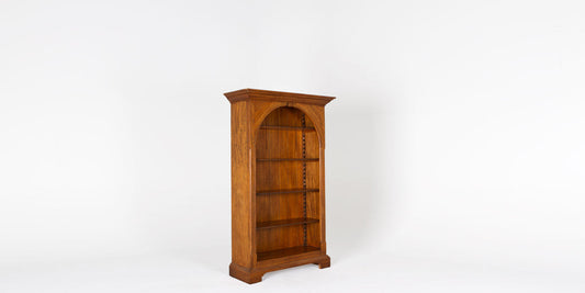 76"H Antique Pine Bookcase