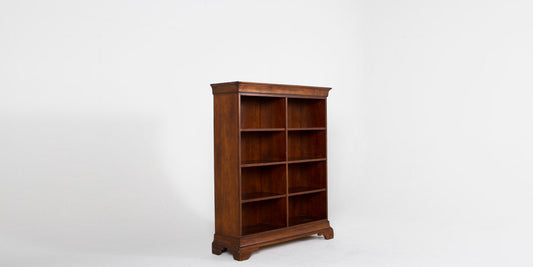 60"H Double Bookcase Walnut