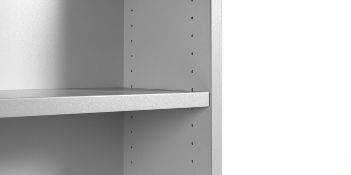 72"H Light Grey Bookcase