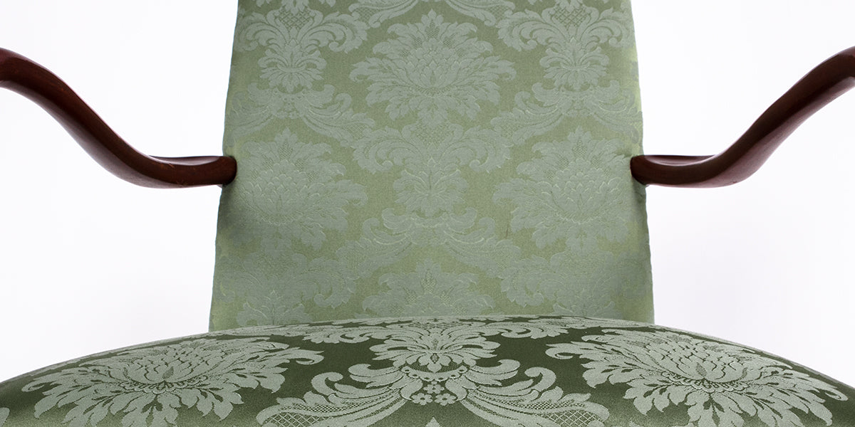 Green Fabric Sheraton Chair