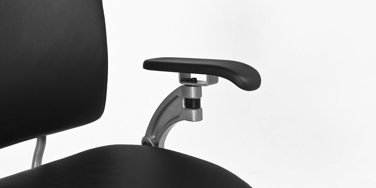 Black Vinyl Task Chair