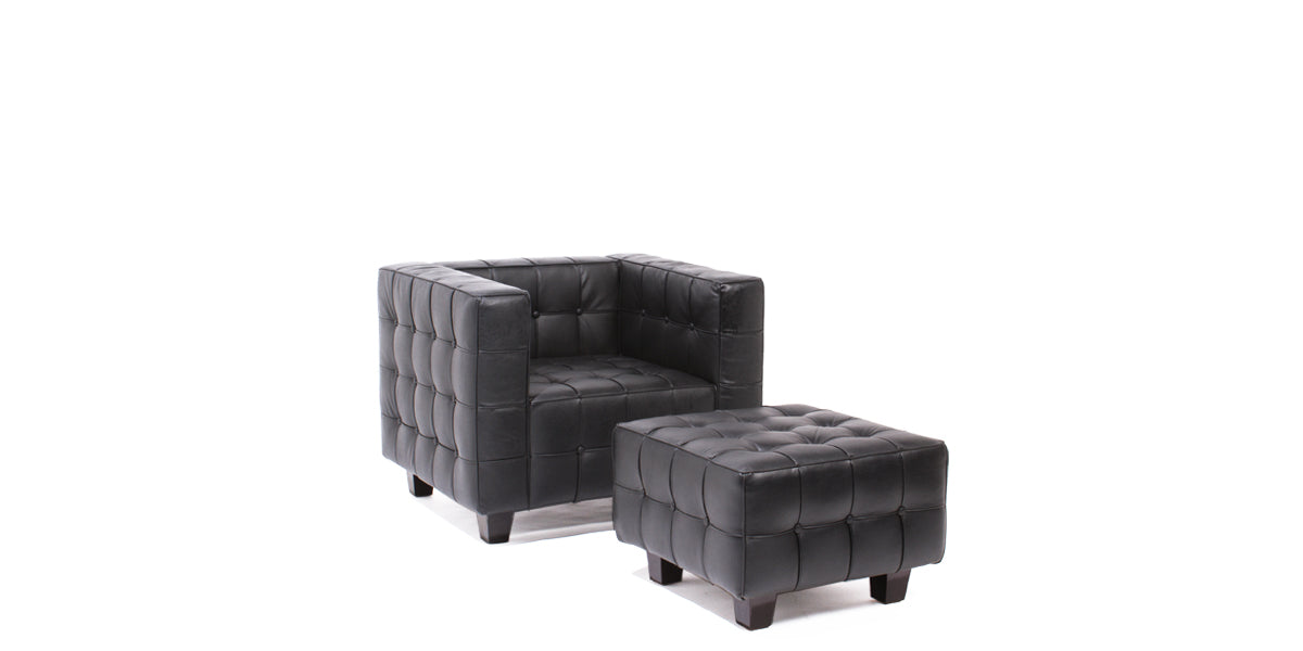 Black Button Tufted Chair