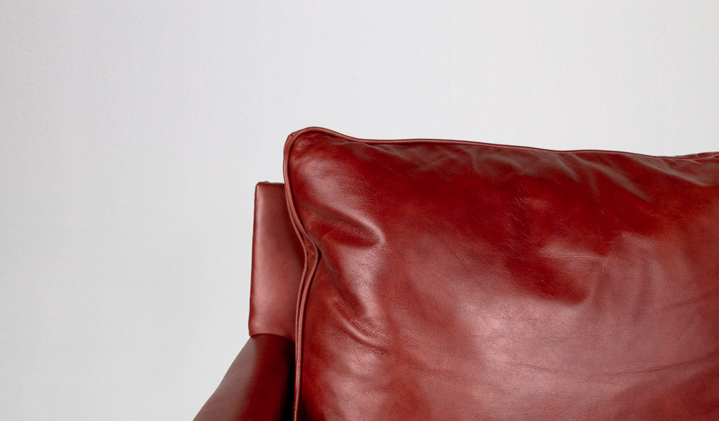 Red Leather Chair w/ Nailhead