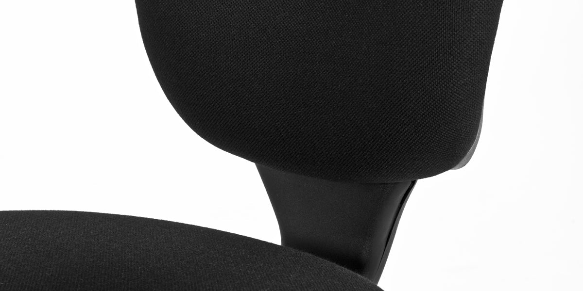 Black Fabric Armless Task Chair