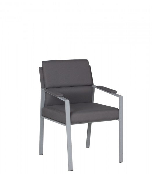 Grey Fabric Chair w/ Metal Frame