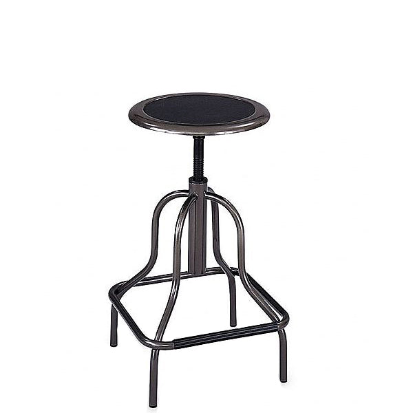 Pewter Industrial Stool