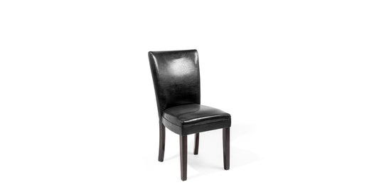 Black Leather Side Chair