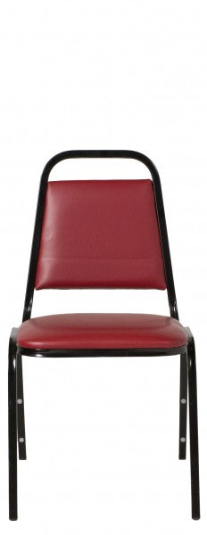 Red Vinyl Banquet Chair