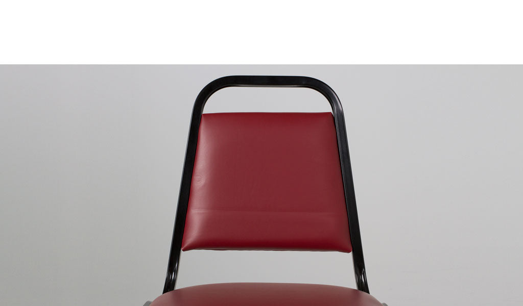 Red Vinyl Banquet Chair