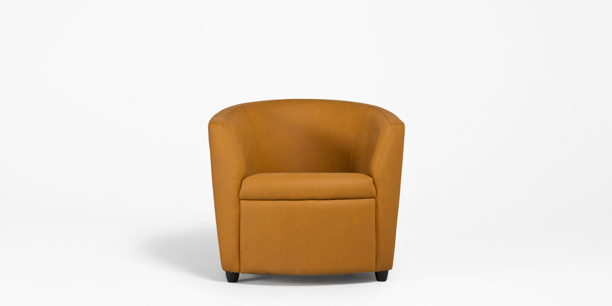 Camel Leather Club Chair