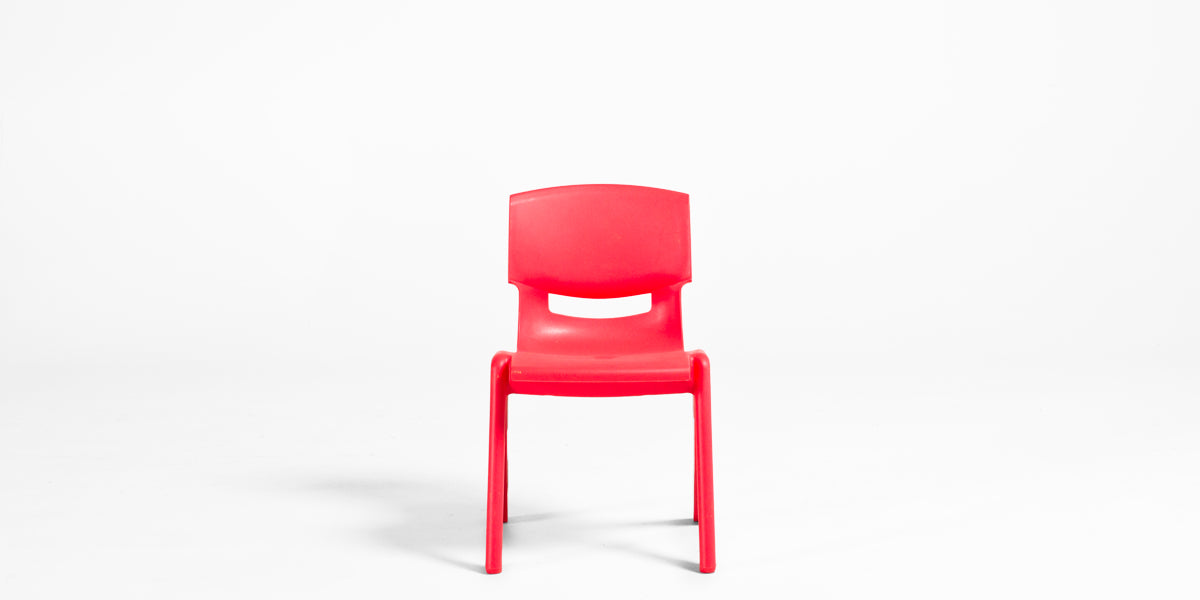 Red Resin Children's Stack Chair