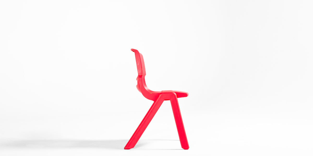 Red Resin Children's Stack Chair