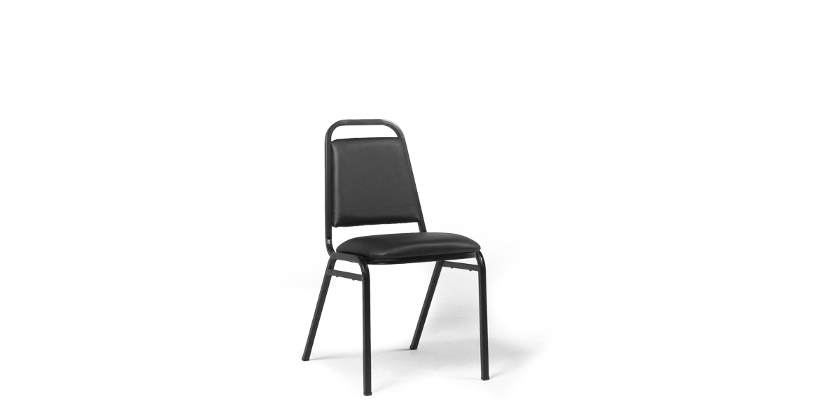 Black Vinyl Banquet Chair