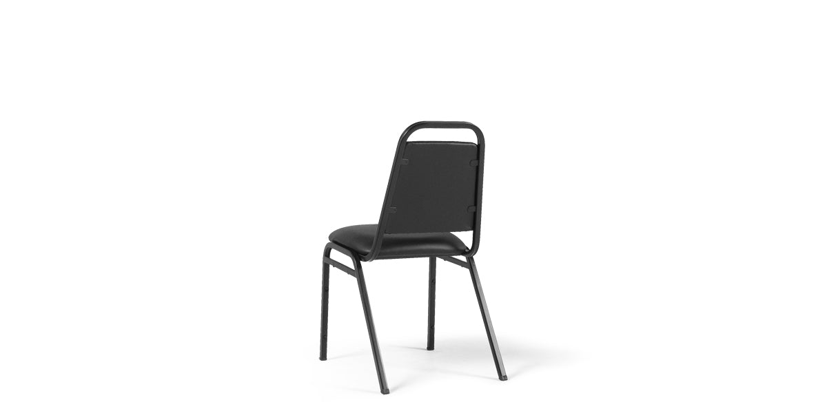 Black Vinyl Banquet Chair